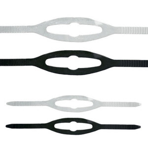 Dive Mask Straps Universal, clear and black