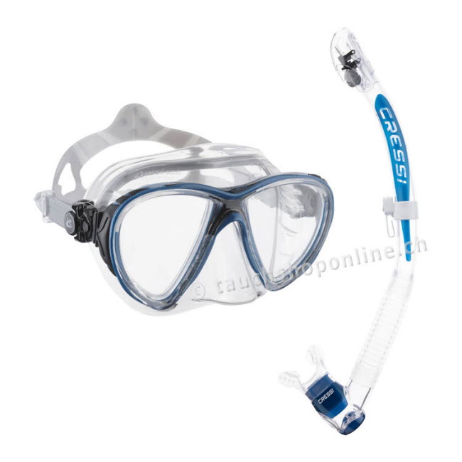 Cressi Masques de plongée eyes Evolution Crystal et snorkel Itaca