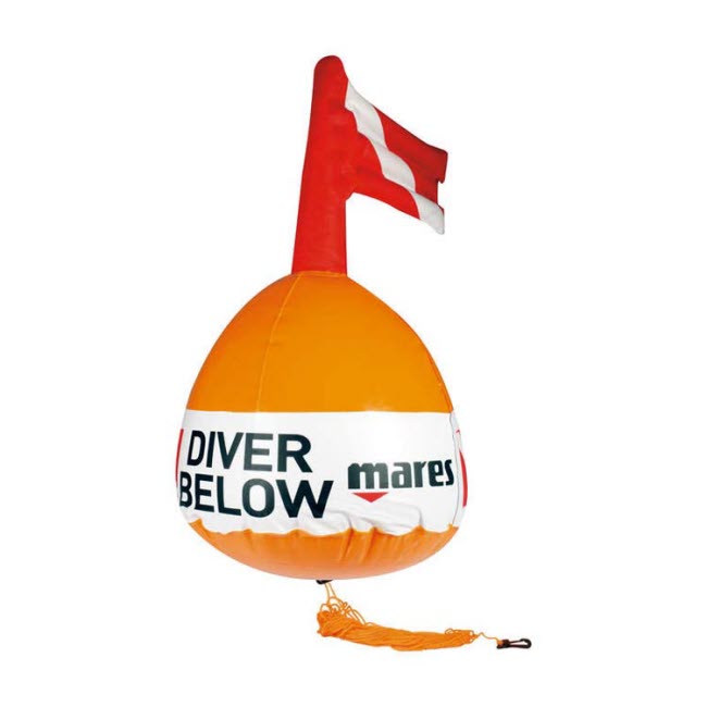 Dive buoy with Alpha diver flag