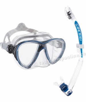 Cressi Masques de plongée eyes Evolution Crystal et snorkel Itaca