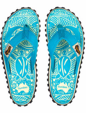 Gumbies Turquoise Australia Flip Flop Beach Shoes