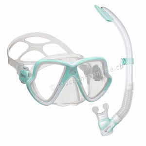 Masque de plongée en apnée,Kit de Plongée Snorkeling Anti-buée Vue